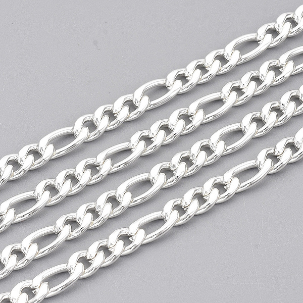 PandaHall 304 Stainless Steel Figaro Chains, Unwelded, with Spool, Silver Color Plated, 4.5mm, Link: 9x4.5x1.2mm and 6x4.5x1.2mm, about 32.8...
PandaHall 304 Stainless Steel Figaro Chains, Unwelded, with Spool, Silver Color Plated, 4.5mm, Link: 9x4.5x1.2mm and 6x4.5x1.2mm, about 32.8...