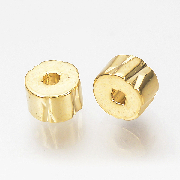 PandaHall Brass Spacer Beads, Nickel Free, Real 18K Gold Plated, Column, 5x3mm, Hole: 1mm Brass Column
PandaHall Brass Spacer Beads, Nickel Free, Real 18K Gold Plated, Column, 5x3mm, Hole: 1mm Brass Column
