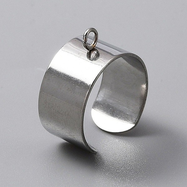 PandaHall 304 Stainless Steel Open Cuff Finger Ring Components, Loop Ring Base, Stainless Steel Color, US Size 8 1/2(18.5mm), 10mm, Hole...
PandaHall 304 Stainless Steel Open Cuff Finger Ring Components, Loop Ring Base, Stainless Steel Color, US Size 8 1/2(18.5mm), 10mm, Hole...