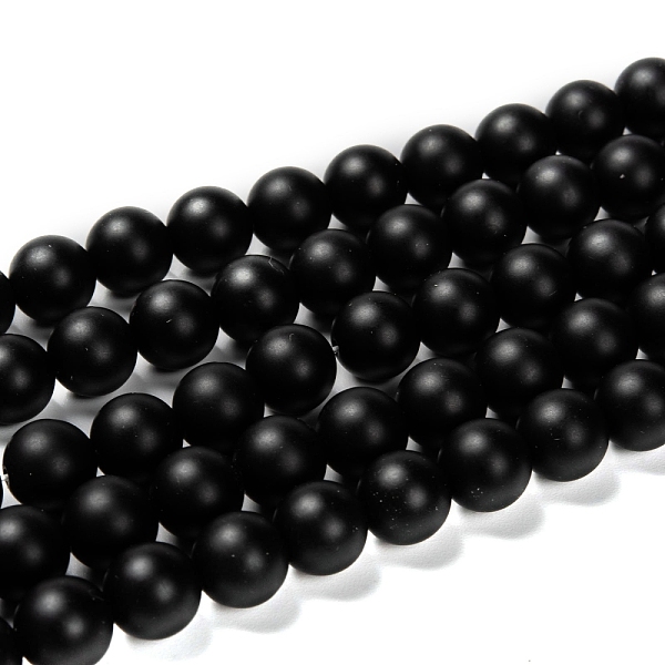 PandaHall Natural Black Agate Beads Strands, Grade A, Frosted, Round, Dyed & Heated, 10mm, Hole: 1mm, about 38pcs/strand, 15.5 inch Black...
PandaHall Natural Black Agate Beads Strands, Grade A, Frosted, Round, Dyed & Heated, 10mm, Hole: 1mm, about 38pcs/strand, 15.5 inch Black...