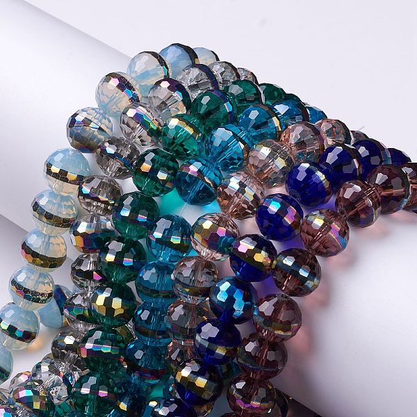 PandaHall Transparent Glass Beads Strands, Faceted, Rondelle, Mixed Color, 11.5x11mm, Hole: 1.4mm, about 33pcs/strand, 12.60~14.17''..., Multicolor
PandaHall Transparent Glass Beads Strands, Faceted, Rondelle, Mixed Color, 11.5x11mm, Hole: 1.4mm, about 33pcs/strand, 12.60~14.17''..., Multicolor