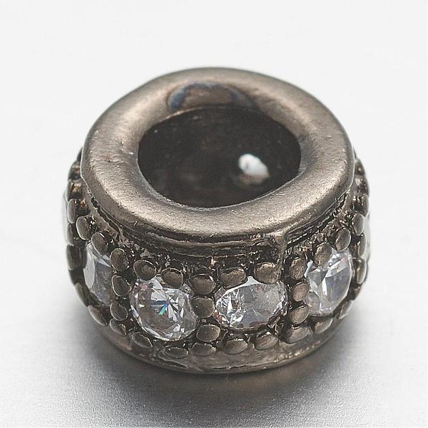PandaHall Brass Micro Pave Cubic Zirconia Beads, Rondelle, Lead Free & Nickel Free, Gunmetal, 8x3.5mm, Hole: 3mm Brass+Cubic Zirconia...
PandaHall Brass Micro Pave Cubic Zirconia Beads, Rondelle, Lead Free & Nickel Free, Gunmetal, 8x3.5mm, Hole: 3mm Brass+Cubic Zirconia...