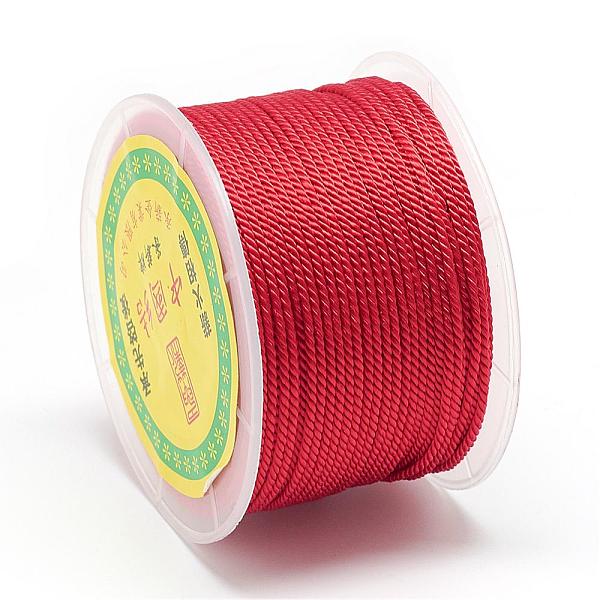 PandaHall Nylon Threads, Milan Cords/Twisted Cords, Red, 1.5~2mm, about 54.68 yards(50m)/roll Nylon Red
PandaHall Nylon Threads, Milan Cords/Twisted Cords, Red, 1.5~2mm, about 54.68 yards(50m)/roll Nylon Red