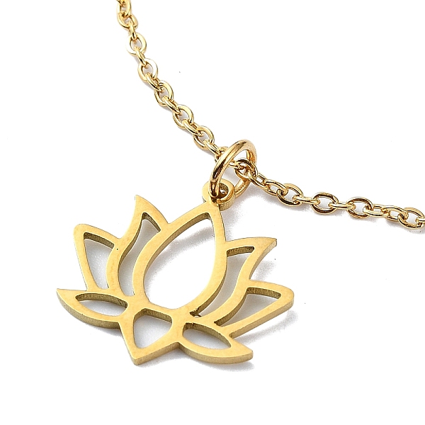 PandaHall 201 Stainless Steel Pendant Necklaces, Flower, Golden, 15.55 inch(39.5cm) 304 Stainless Steel Flower
PandaHall 201 Stainless Steel Pendant Necklaces, Flower, Golden, 15.55 inch(39.5cm) 304 Stainless Steel Flower