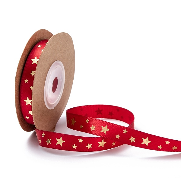 PandaHall Polyester Ribbon, Star Pattern, Red, 3/8 inch(10mm), about 10yards/roll Polyester Red
PandaHall Polyester Ribbon, Star Pattern, Red, 3/8 inch(10mm), about 10yards/roll Polyester Red