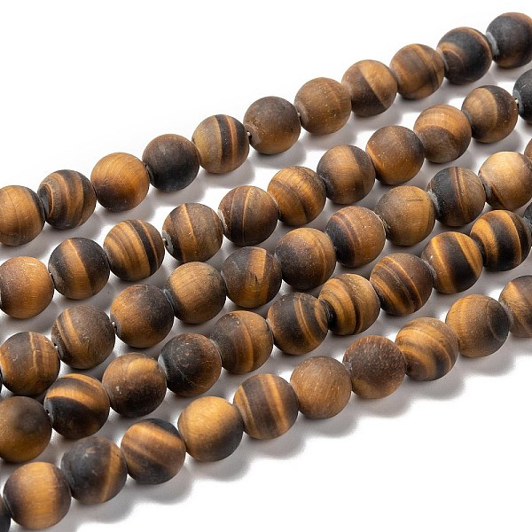 PandaHall Natural Frosted Tiger Eye Round Bead Strands, Grade A, 10mm, Hole: 1.5mm, about 37~39pcs/strand, 14.9~15.6 inch Tiger Eye Round
PandaHall Natural Frosted Tiger Eye Round Bead Strands, Grade A, 10mm, Hole: 1.5mm, about 37~39pcs/strand, 14.9~15.6 inch Tiger Eye Round