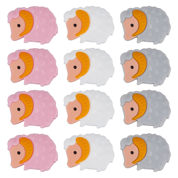 PandaHall GOMAKERER 12 Pcs Animals Beads, 3 Colors Silicone Sheep Beads Creative Cartoon Silicone Beads for Jewelry Making Bracelets..., Multicolor
PandaHall GOMAKERER 12 Pcs Animals Beads, 3 Colors Silicone Sheep Beads Creative Cartoon Silicone Beads for Jewelry Making Bracelets..., Multicolor