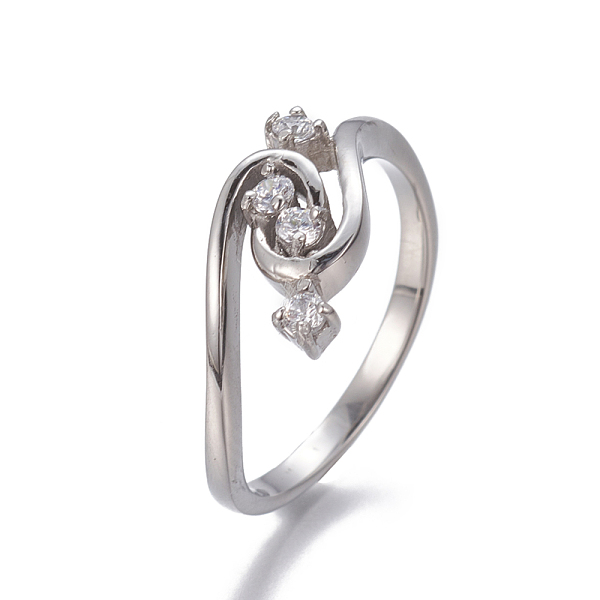 PandaHall 304 Stainless Steel Finger Rings, with Cubic Zirconia, Stainless Steel Color, Clear, Size 7, 17mm Stainless Steel+Cubic Zirconia...
PandaHall 304 Stainless Steel Finger Rings, with Cubic Zirconia, Stainless Steel Color, Clear, Size 7, 17mm Stainless Steel+Cubic Zirconia...