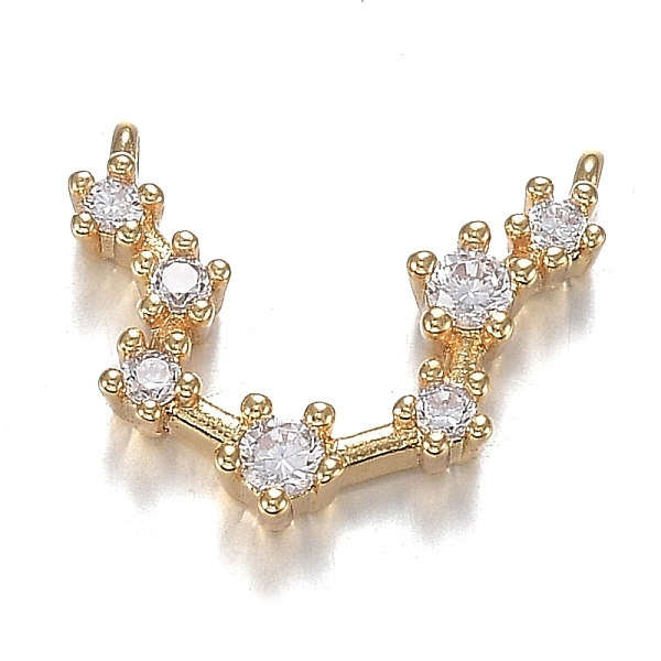 PandaHall Brass Micro Clear Cubic Zirconia Charms, Long-Lasting Plated, Real 18K Gold Plated, Constellations, Clear, Aquarius, 11x13x2.5mm...
PandaHall Brass Micro Clear Cubic Zirconia Charms, Long-Lasting Plated, Real 18K Gold Plated, Constellations, Clear, Aquarius, 11x13x2.5mm...