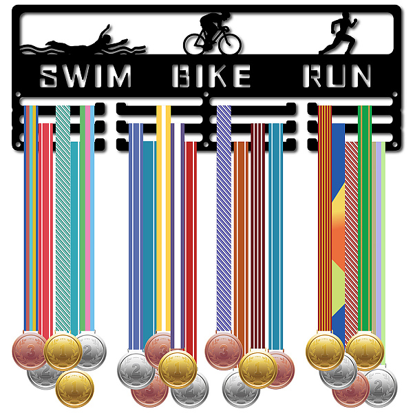 PandaHall Fashion Iron Medal Hanger Holder Display Wall Rack, 3-Line, with Screws, Black, Triathlon, Sports, 150x400x1.5mm Iron Sports Black
PandaHall Fashion Iron Medal Hanger Holder Display Wall Rack, 3-Line, with Screws, Black, Triathlon, Sports, 150x400x1.5mm Iron Sports Black