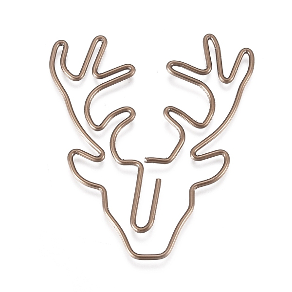PandaHall Antler Shape Iron Paperclips, Cute Paper Clips, Funny Bookmark Marking Clips, Antique Bronze, 49.5x42x1mm Iron
PandaHall Antler Shape Iron Paperclips, Cute Paper Clips, Funny Bookmark Marking Clips, Antique Bronze, 49.5x42x1mm Iron