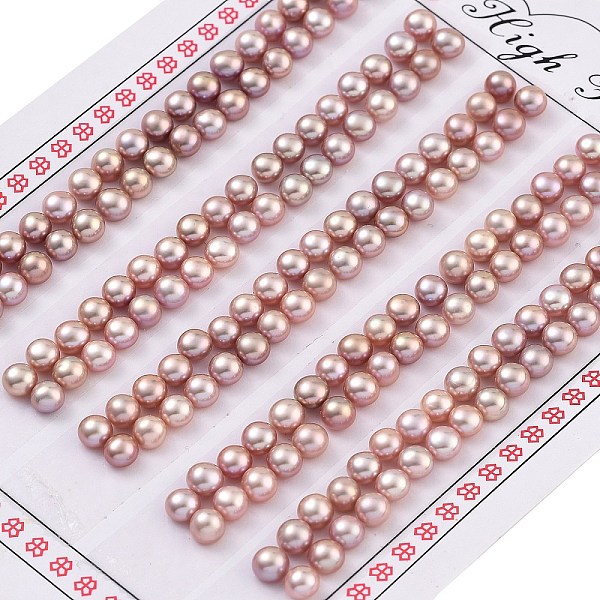 PandaHall Grade 6A Natural Cultured Freshwater Pearl Beads, Half Drilled, Half Round Beads, Purple, 4~4.5x3mm, Hole: 1mm Pearl Half Round...
PandaHall Grade 6A Natural Cultured Freshwater Pearl Beads, Half Drilled, Half Round Beads, Purple, 4~4.5x3mm, Hole: 1mm Pearl Half Round...