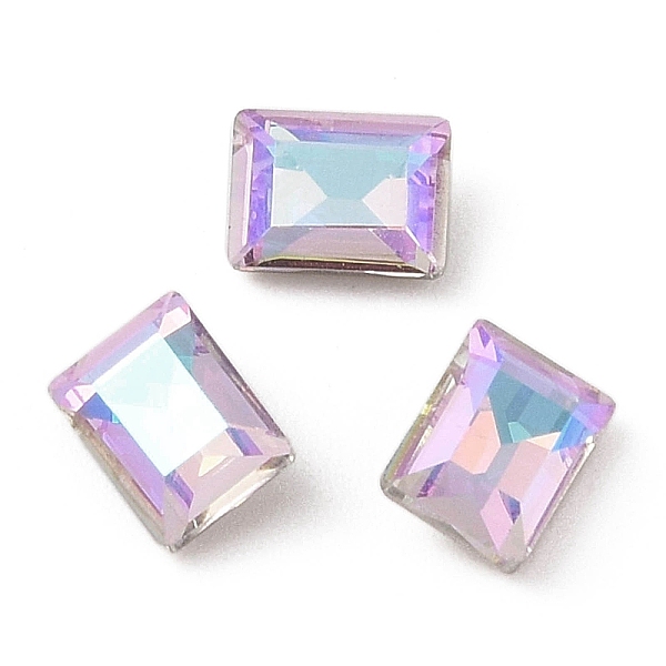 PandaHall Glass Rhinestone Cabochons, Flat Back & Back Plated, Faceted, Rectangle, Vitrail Light, 8x6x3.7mm Glass Rhinestone Rectangle..., Purple
PandaHall Glass Rhinestone Cabochons, Flat Back & Back Plated, Faceted, Rectangle, Vitrail Light, 8x6x3.7mm Glass Rhinestone Rectangle..., Purple