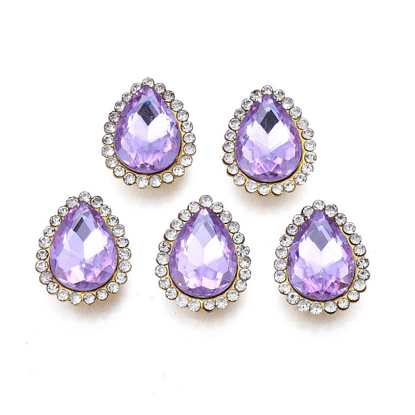 PandaHall Sew on Rhinestone, Transparent Glass Rhinestone, with Iron Prong Settings, Faceted, Teardrop, Tanzanite, 18x14x7mm, Hole: 1.6mm..., Purple
PandaHall Sew on Rhinestone, Transparent Glass Rhinestone, with Iron Prong Settings, Faceted, Teardrop, Tanzanite, 18x14x7mm, Hole: 1.6mm..., Purple