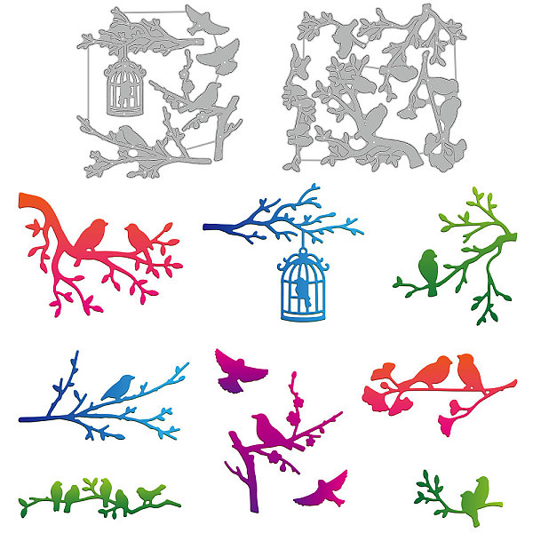 PandaHall GLOBLELAND 10Pcs Spring Bird on Branches Cutting Dies Bird and Birdcage Birds Embossing Stencils Template for Card Scrapbooking...
PandaHall GLOBLELAND 10Pcs Spring Bird on Branches Cutting Dies Bird and Birdcage Birds Embossing Stencils Template for Card Scrapbooking...