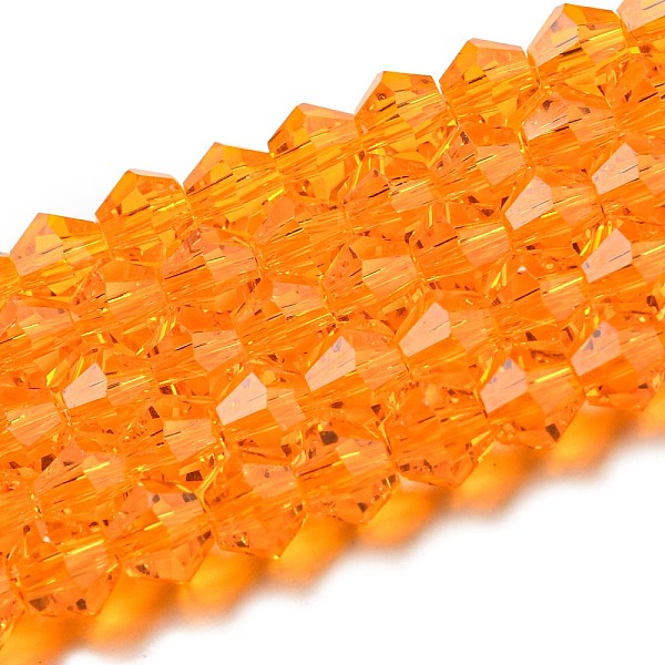 PandaHall Transparent Glass Beads Strands, Faceted, Bicone, Orange, 3x2.5mm, Hole: 0.7mm, about 145~150pcs/strand, 16.34~16.54 inch...
PandaHall Transparent Glass Beads Strands, Faceted, Bicone, Orange, 3x2.5mm, Hole: 0.7mm, about 145~150pcs/strand, 16.34~16.54 inch...
