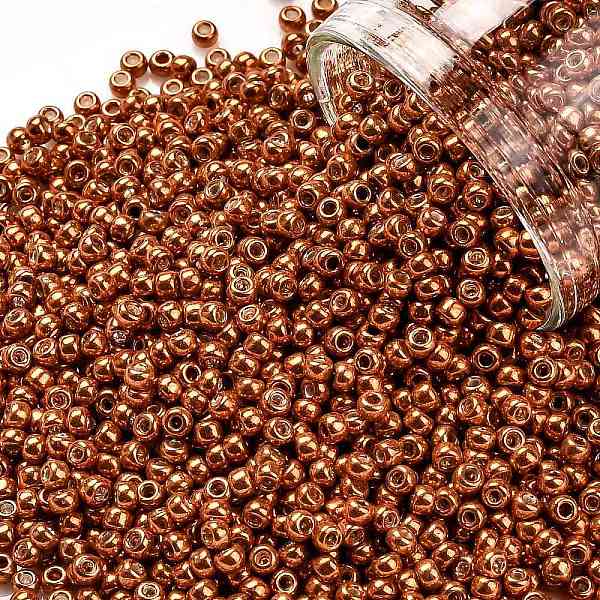PandaHall TOHO Round Seed Beads, Japanese Seed Beads, (562) Burnt Orange Metallic, 11/0, 2.2mm, Hole: 0.8mm, about 1103pcs/10g Glass Orange
PandaHall TOHO Round Seed Beads, Japanese Seed Beads, (562) Burnt Orange Metallic, 11/0, 2.2mm, Hole: 0.8mm, about 1103pcs/10g Glass Orange