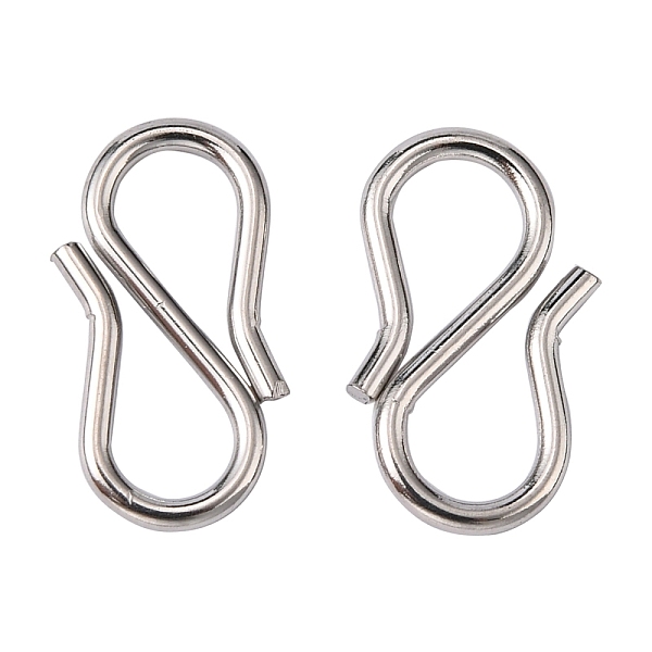 PandaHall 304 Stainless Steel S-Hook Clasps, Stainless Steel Color, 12x6x1mm 304 Stainless Steel
PandaHall 304 Stainless Steel S-Hook Clasps, Stainless Steel Color, 12x6x1mm 304 Stainless Steel