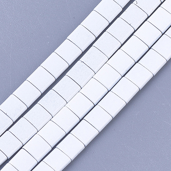 PandaHall Spray Painted Non-magnetic Synthetic Hematite Multi-Strand Links, For Tile Elastic Bracelets Making, Square, White, 5x5x2mm, Hole...
PandaHall Spray Painted Non-magnetic Synthetic Hematite Multi-Strand Links, For Tile Elastic Bracelets Making, Square, White, 5x5x2mm, Hole...