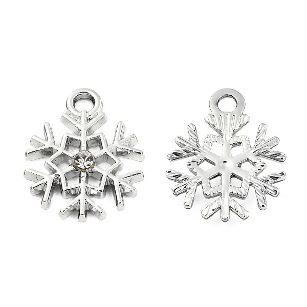 PandaHall Alloy Pendants, with Crystal Rhinestone, Snowflake, Platinum, Platinum, 16x13x3mm, Hole: 1.8mm Alloy+Rhinestone Snowflake Clear
PandaHall Alloy Pendants, with Crystal Rhinestone, Snowflake, Platinum, Platinum, 16x13x3mm, Hole: 1.8mm Alloy+Rhinestone Snowflake Clear