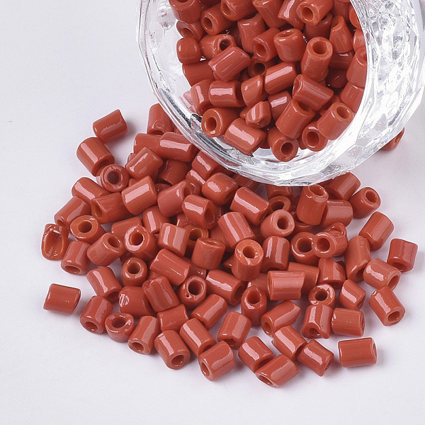 PandaHall 6/0 Glass Bugle Beads, Opaque Colours, FireBrick, 6/0 3.5~5x3.5~4mm, Hole: 1mm, about 4500pcs/bag Glass Red
PandaHall 6/0 Glass Bugle Beads, Opaque Colours, FireBrick, 6/0 3.5~5x3.5~4mm, Hole: 1mm, about 4500pcs/bag Glass Red