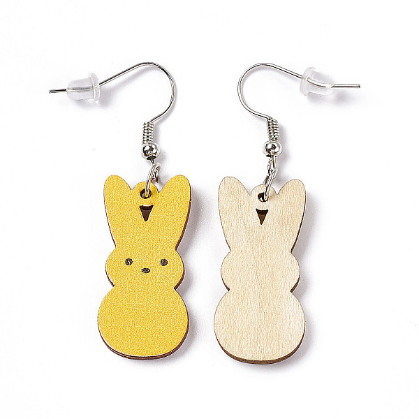 PandaHall Rabbit Wooden Dangle Earrings, Platinum Tone Iron Earring with Ear Nut for Women, Gold, 52mm, Pin: 0.7mm, Pendant: 31x14.5x2.7mm...
PandaHall Rabbit Wooden Dangle Earrings, Platinum Tone Iron Earring with Ear Nut for Women, Gold, 52mm, Pin: 0.7mm, Pendant: 31x14.5x2.7mm...
