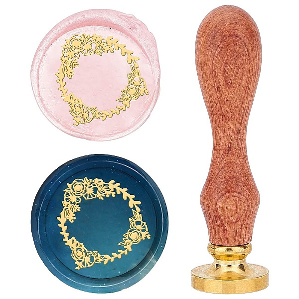 PandaHall Brass Wax Seal Stamps with Rosewood Handle, for DIY Scrapbooking, Flower, 25mm Brass Flower
PandaHall Brass Wax Seal Stamps with Rosewood Handle, for DIY Scrapbooking, Flower, 25mm Brass Flower