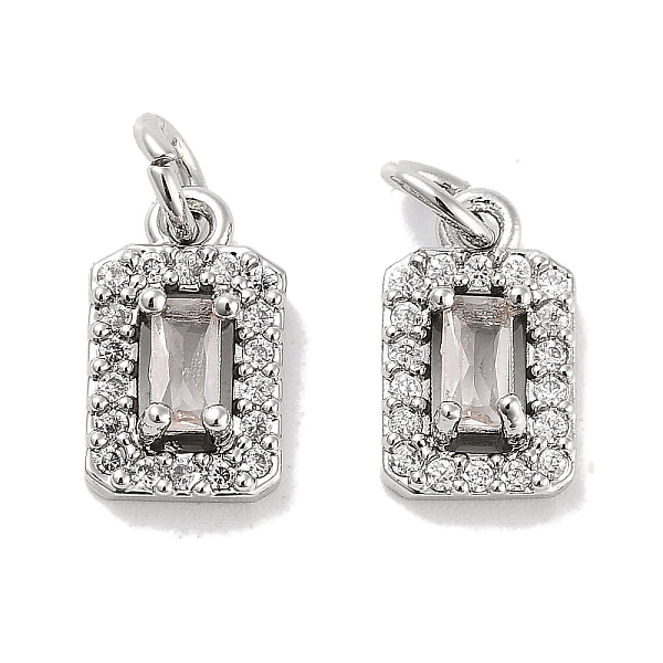PandaHall Brass Micro Pave Cubic Zirconia Charms, with Jump Ring, Rectangle, Platinum, Clear, 10x6x3.5mm, Hole: 2.5mm Brass+Cubic Zirconia...
PandaHall Brass Micro Pave Cubic Zirconia Charms, with Jump Ring, Rectangle, Platinum, Clear, 10x6x3.5mm, Hole: 2.5mm Brass+Cubic Zirconia...