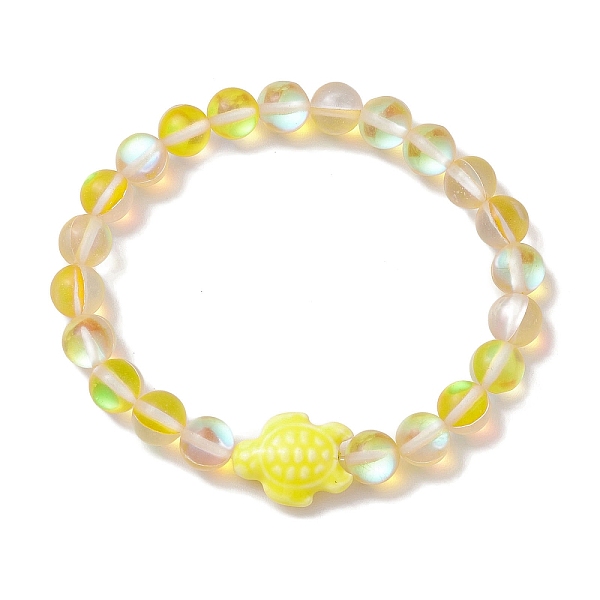 PandaHall 8mm Round Dyed Synthetic Moonstone Beaded Stretch Bracelets, Beach Tortoise Handmade Porcelain Bracelets for Women, Yellow, Inner...
PandaHall 8mm Round Dyed Synthetic Moonstone Beaded Stretch Bracelets, Beach Tortoise Handmade Porcelain Bracelets for Women, Yellow, Inner...