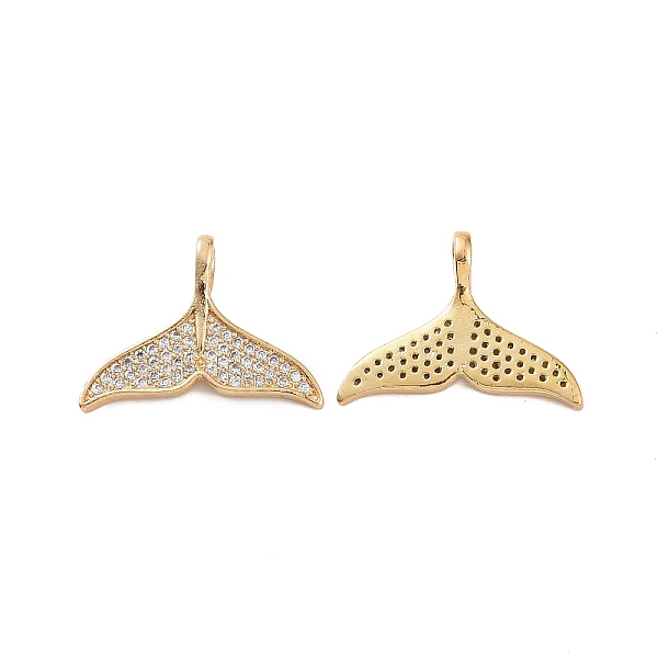 PandaHall Brass Micro Pave Clear Cubic Zirconia Pendants, Whale Tail Charm, Real 18K Gold Plated, 15x19.5x1.5~4mm, Hole: 4x2.5mm Brass+Cubic...
PandaHall Brass Micro Pave Clear Cubic Zirconia Pendants, Whale Tail Charm, Real 18K Gold Plated, 15x19.5x1.5~4mm, Hole: 4x2.5mm Brass+Cubic...