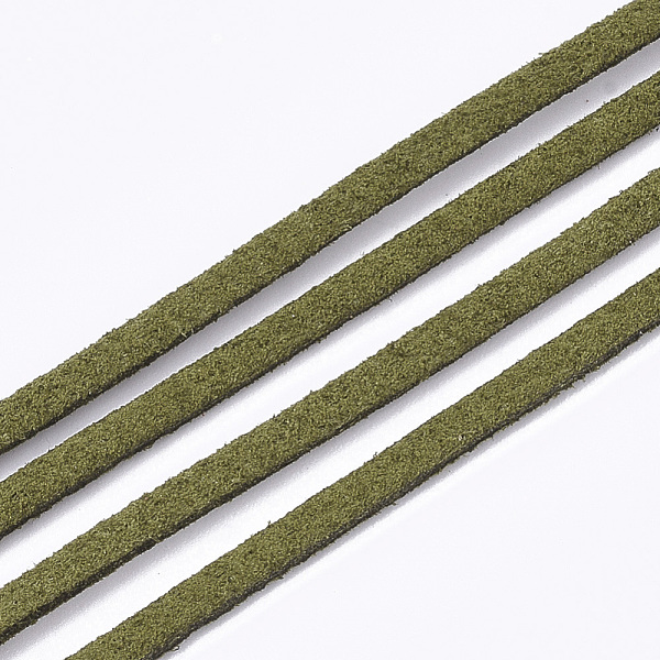 PandaHall Faux Suede Cord, Faux Suede Lace, Olive, 2.5~2.8x1.5mm, about 1.09 yards(1m)/strand Faux Suede Green
PandaHall Faux Suede Cord, Faux Suede Lace, Olive, 2.5~2.8x1.5mm, about 1.09 yards(1m)/strand Faux Suede Green