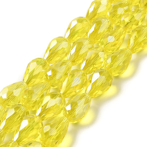 PandaHall Electroplate Glass Beads Strands, AB Color Plated, Faceted Teardrop, Yellow, 15x10mm, Hole: 1mm, 50pcs/strand, 27.1 inch Glass...
PandaHall Electroplate Glass Beads Strands, AB Color Plated, Faceted Teardrop, Yellow, 15x10mm, Hole: 1mm, 50pcs/strand, 27.1 inch Glass...