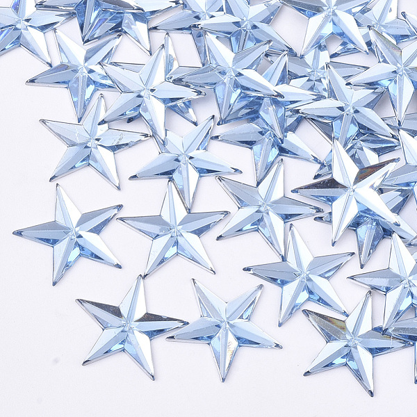 PandaHall Plastic Cabochons, Star, Cornflower Blue, 13x14x1.5mm, about 2000pcs/bag Plastic Star Blue
PandaHall Plastic Cabochons, Star, Cornflower Blue, 13x14x1.5mm, about 2000pcs/bag Plastic Star Blue