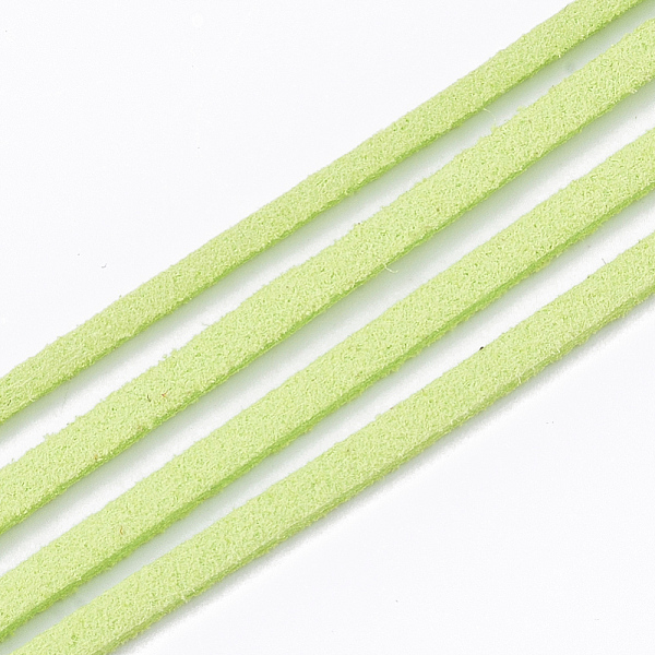 PandaHall Faux Suede Cord, Faux Suede Lace, Green Yellow, 2.5~2.8x1.5mm, about 1.09 yards(1m)/strand Faux Suede Green
PandaHall Faux Suede Cord, Faux Suede Lace, Green Yellow, 2.5~2.8x1.5mm, about 1.09 yards(1m)/strand Faux Suede Green