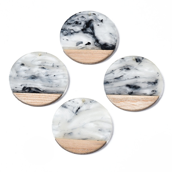 PandaHall Transparent Resin & Walnut Wood Pendants, Two Tone, Flat Round, Gainsboro, 38.5x3.5mm, Hole: 2mm Resin+Wood Flat Round Gray
PandaHall Transparent Resin & Walnut Wood Pendants, Two Tone, Flat Round, Gainsboro, 38.5x3.5mm, Hole: 2mm Resin+Wood Flat Round Gray