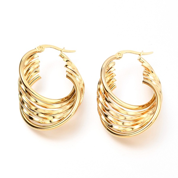 PandaHall 304 Stainless Steel Hoop Earrings, Split Earrings, Golden, 37x26x11mm, Pin: 0.7mm 304 Stainless Steel Others
PandaHall 304 Stainless Steel Hoop Earrings, Split Earrings, Golden, 37x26x11mm, Pin: 0.7mm 304 Stainless Steel Others