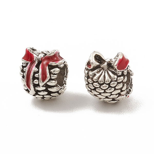 PandaHall Alloy Enamel European Beads, Large Hole Beads, Pine Cone with Bowknot, Antique Silver, 11x9.5x9.5mm, Hole: 4.5mm Alloy+Enamel..., Red
PandaHall Alloy Enamel European Beads, Large Hole Beads, Pine Cone with Bowknot, Antique Silver, 11x9.5x9.5mm, Hole: 4.5mm Alloy+Enamel..., Red