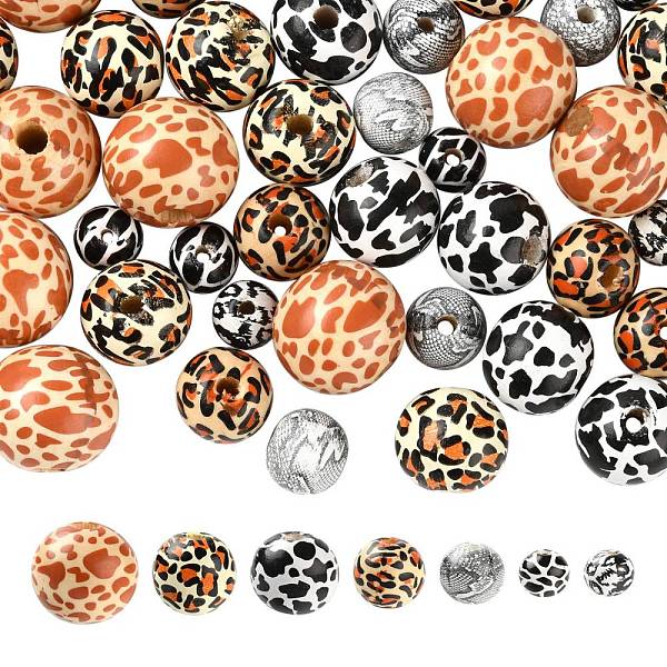 PandaHall 70Pcs 7 Style Printed Natural Wooden Beads, Round, Mixed Color, 12~20x19~18mm, Hole: 3~4mm, 10pcs/style Schima Wood Round..., Multicolor
PandaHall 70Pcs 7 Style Printed Natural Wooden Beads, Round, Mixed Color, 12~20x19~18mm, Hole: 3~4mm, 10pcs/style Schima Wood Round..., Multicolor