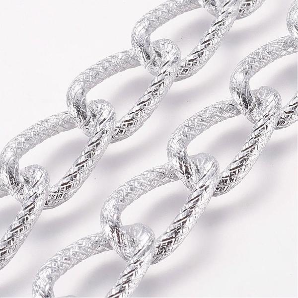 PandaHall Aluminium Twisted Chains, Unwelded, Silver Color Plated, 21.8x12.8mm Aluminum
PandaHall Aluminium Twisted Chains, Unwelded, Silver Color Plated, 21.8x12.8mm Aluminum