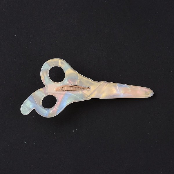 PandaHall Acrylic Alligator Hair Clips, with Iron Findings, Hair Accessories for Girls, Scissors, Golden, 81x36x14mm Acrylic
PandaHall Acrylic Alligator Hair Clips, with Iron Findings, Hair Accessories for Girls, Scissors, Golden, 81x36x14mm Acrylic
