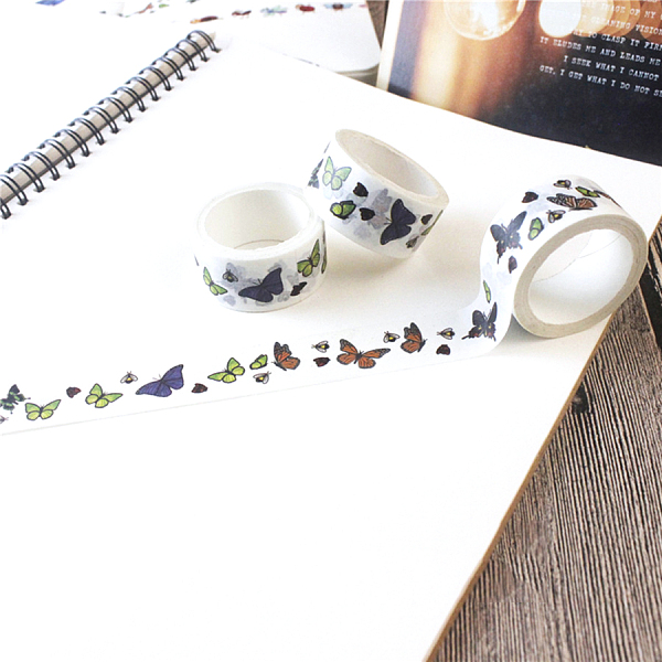 PandaHall Decorative Adhesive Paper Tape, for Card-Making, Scrapbooking, Diary, Planner, Envelope & Notebooks, Butterfly Pattern, 20mm...
PandaHall Decorative Adhesive Paper Tape, for Card-Making, Scrapbooking, Diary, Planner, Envelope & Notebooks, Butterfly Pattern, 20mm...