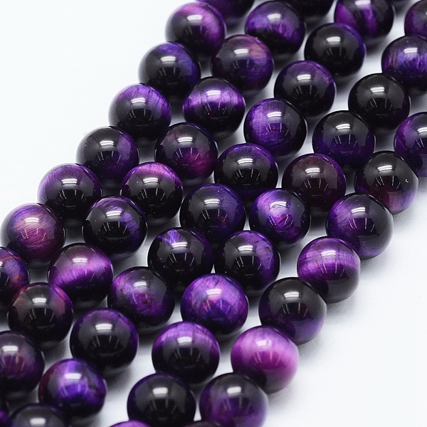 PandaHall Natural Tiger Eye Beads Strands, Dyed & Heated, Round, Blue Violet, 8mm, Hole: 1mm, about 48pcs/strand, 14.6 inch(37cm) Tiger Eye..., Purple
PandaHall Natural Tiger Eye Beads Strands, Dyed & Heated, Round, Blue Violet, 8mm, Hole: 1mm, about 48pcs/strand, 14.6 inch(37cm) Tiger Eye..., Purple