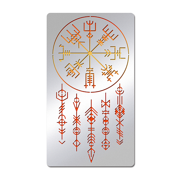 PandaHall BENECREAT Viking Painting Stencils, 7x4 Inch Celtic Viking Signs Stainless Steel Metal Drawing Stencil for Wood Carving...
PandaHall BENECREAT Viking Painting Stencils, 7x4 Inch Celtic Viking Signs Stainless Steel Metal Drawing Stencil for Wood Carving...