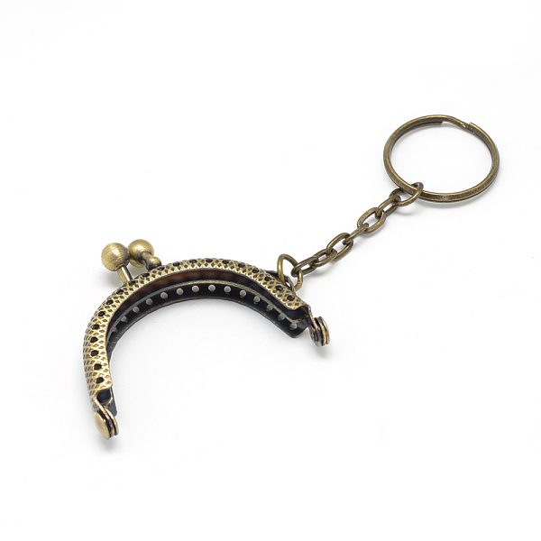 PandaHall Iron Purse Frame Handle, for Bag Sewing Craft Tailor Sewer, with Key Ring, Antique Bronze, 110mm Iron
PandaHall Iron Purse Frame Handle, for Bag Sewing Craft Tailor Sewer, with Key Ring, Antique Bronze, 110mm Iron