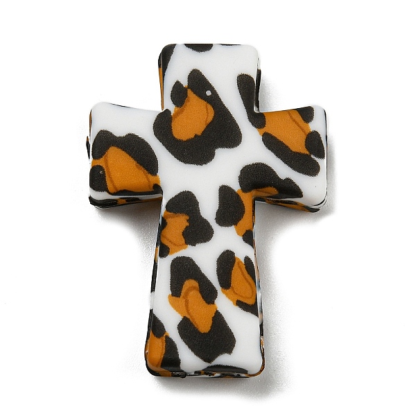 PandaHall Cross with Leopard Print Silicone Focal Beads, Chewing Beads For Teethers, DIY Nursing Necklaces Making, Orange, 35x25x8mm, Hole...
PandaHall Cross with Leopard Print Silicone Focal Beads, Chewing Beads For Teethers, DIY Nursing Necklaces Making, Orange, 35x25x8mm, Hole...