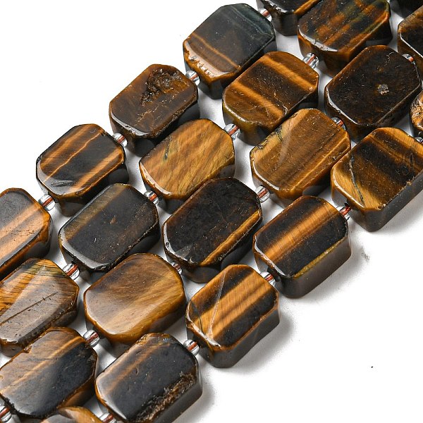 PandaHall Natural Tiger Eye Beads Strands, with Seed Beads, Faceted Rectangle, 13~17x12~13x5~7mm, Hole: 1.2mm, about 20~22pcs/strand...
PandaHall Natural Tiger Eye Beads Strands, with Seed Beads, Faceted Rectangle, 13~17x12~13x5~7mm, Hole: 1.2mm, about 20~22pcs/strand...