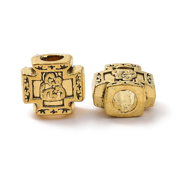 PandaHall Tibetan Style Alloy European Beads, Large Hole Beads, Cross with Virgin Mary, Antique Golden, 12x11x7mm, Hole: 4.3mm, about...
PandaHall Tibetan Style Alloy European Beads, Large Hole Beads, Cross with Virgin Mary, Antique Golden, 12x11x7mm, Hole: 4.3mm, about...