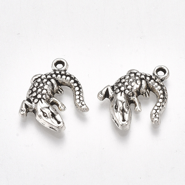 PandaHall Tibetan Style Alloy Pendants, Cadmium Free & Lead Free, Crocodile/Alligator, Antique Silver, 16.5x14x3mm, Hole: 1.2mm, about...
PandaHall Tibetan Style Alloy Pendants, Cadmium Free & Lead Free, Crocodile/Alligator, Antique Silver, 16.5x14x3mm, Hole: 1.2mm, about...