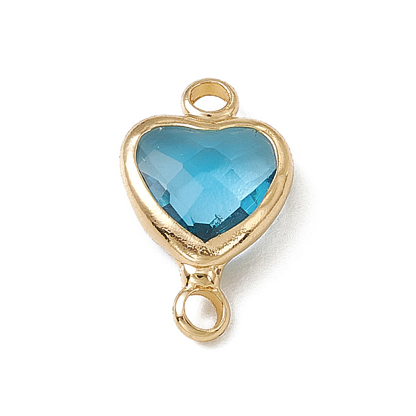 PandaHall Transparent K9 Glass Connector Charms, Heart Links, with Light Gold Tone Brass Findings, Aquamarine, 14x8.5x3.7mm, Hole: 1.8mm..., Cyan
PandaHall Transparent K9 Glass Connector Charms, Heart Links, with Light Gold Tone Brass Findings, Aquamarine, 14x8.5x3.7mm, Hole: 1.8mm..., Cyan