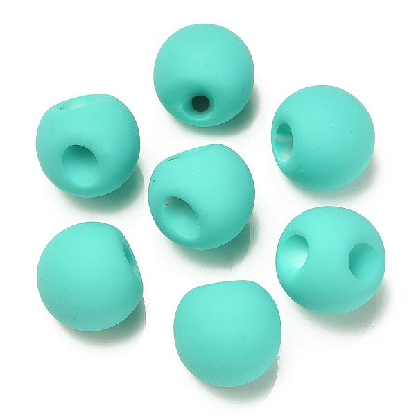 PandaHall Rubberized Acrylic Beads, Round, Top Drilled, Turquoise, 18x18x18mm, Hole: 3mm Acrylic Round Green
PandaHall Rubberized Acrylic Beads, Round, Top Drilled, Turquoise, 18x18x18mm, Hole: 3mm Acrylic Round Green